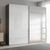 Rauch Beluga Extra 226cm 2 Door Sliding Wardrobe with Mirror - Graphite and White High Gloss