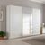 Rauch Beluga Extra 271cm 3 Door Sliding Wardrobe with Mirror - Alpine White and White High Gloss