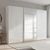 Rauch Beluga Extra 316cm 3 Door Sliding Wardrobe with Mirror - Alpine White and White High Gloss