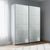 Rauch Beluga Extra 137cm 2 Door Sliding Wardrobe - Silk Grey and Silk Grey Glass