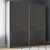 Rauch Beluga Extra 181cm 2 Door Sliding Wardrobe - Silk Grey and Basalt Glass
