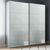 Rauch Beluga Extra 181cm 2 Door Sliding Wardrobe - Silk Grey and Silk Grey Glass