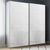 Rauch Beluga Extra 181cm 2 Door Sliding Wardrobe - Silk Grey and White Glass