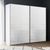 Rauch Beluga Extra 226cm 2 Door Sliding Wardrobe - Alpine White and White Glass