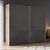 Rauch Beluga Extra 226cm 2 Door Sliding Wardrobe - Artisan Oak and Basalt Glass