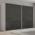 Rauch Beluga Extra 271cm 2 Door Sliding Wardrobe - Alpine White and Basalt Glass
