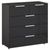 Rauch Miramar 3+2 Drawer Chest - Graphite and Basalt Glass