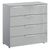 Rauch Miramar 3+2 Drawer Chest - Silk Grey and Silk Grey Glass