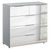 Rauch Miramar 3+2 Drawer Mirrored Chest - Silk Grey