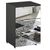 Rauch Miramar 3 Drawer Mirrored Bedside Cabinet - Graphite