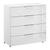 Rauch Miramar 4 Drawer Chest - Alpine White and Crystal White Glass