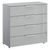 Rauch Miramar 4 Drawer Chest - Silk Grey and Silk Grey Glass