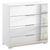 Rauch Miramar 4 Drawer Mirrored Chest - Alpine White