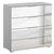 Rauch Miramar 4 Drawer Mirrored Chest - Silk Grey