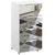 Rauch Miramar 4 Drawer Mirrored Narrow Chest - Alpine White