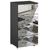 Rauch Miramar 4 Drawer Mirrored Narrow Chest - Graphite
