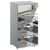 Rauch Miramar 4 Drawer Mirrored Narrow Chest - Silk Grey