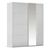 Rauch Miramar Type-1 181cm 2 Door Sliding Wardrobe with Mirror - Silk Grey and Silk Grey Glass