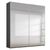 Rauch Miramar Type-4 181cm 2 Door Mirrored Sliding Wardrobe - Graphite