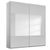 Rauch Miramar Type-4 181cm 2 Door Sliding Wardrobe - Silk Grey and Silk Grey Glass