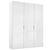 Rauch Miramar Type-5 151cm 3 Door Wardrobe - Alpine White and Crystal White Glass