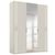 Rauch Miramar Type-5 151cm 3 Door Wardrobe with Mirror - Champagne and Champagne Glass