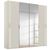 Rauch Miramar Type-5 201cm 4 Door Wardrobe with Mirror - Champagne and Champagne Glass