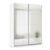 Rauch Miramar Type-3 181cm 2 Door Mirrored Sliding Wardrobe - Alpine White