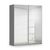 Rauch Miramar Type-3 181cm 2 Door Mirrored Sliding Wardrobe - Graphite