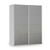 Rauch Miramar Type-3 181cm 2 Door Sliding Wardrobe - Silk Grey and Silk Grey Glass