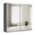 Rauch Miramar Type-3 226cm 2 Door Mirrored Sliding Wardrobe - Graphite