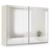 Rauch Miramar Type-3 271cm 2 Door Mirrored Sliding Wardrobe - Champagne