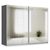 Rauch Miramar Type-3 271cm 2 Door Mirrored Sliding Wardrobe - Graphite