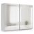 Rauch Miramar Type-3 271cm 2 Door Mirrored Sliding Wardrobe - Silk Grey