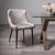 2 x Bentley Designs Cezanne Grey Velvet Fabric Dining Chair with Black Legs