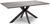 Manhattan Grey 6 Seater Dining Table with Black Spider Legs Base