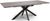 Manhattan Grey 6-8 Seater Extending Dining Table with Black Spider Legs Base