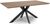 Manhattan Walnut 6 Seater Dining Table with Black Spider Legs Base