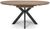 Manhattan Walnut 4-6 Seater Oval Extending Dining Table with Black Spider Legs Base