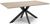 Manhattan Oak 6 Seater Dining Table with Black Spider Legs Base