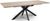 Manhattan Oak 6-8 Seater Extending Dining Table with Black Spider Legs Base