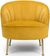 Stella Yellow Fabric Accent Chair