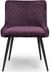 2 x Malmo Purple Fabric Dining Chair