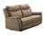 Arizona Caramel Fabric 2 Seater Electric Recliner Sofa