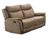 Arizona Caramel Fabric 2 Seater Recliner Sofa