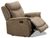 Arizona Caramel Fabric Recliner Armchair