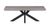 Manhattan Grey 120cm Coffee Table with Black Spider Legs Base