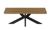 Manhattan Walnut 120cm Coffee Table with Black Spider Legs Base