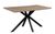 Manhattan Oak 4 Seater Dining Table with Black Spider Legs Base