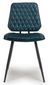 2 x Austin Blue Real Leather Dining Chair
